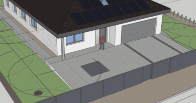 Model 3D domu w sketchup